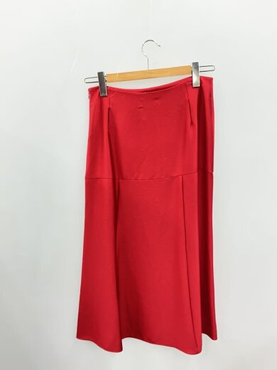 商品画像：ロングスカート/1/ポリエステル/RED/無地/MEY-1420/フレアスカート 2