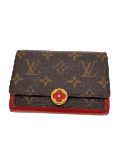 商品画像：ポルト・フォイユ・フロール・コンパクト_モノグラム・キャンバス/PVC/BRW/総柄/レディース 1