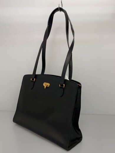 商品画像：トートバッグ/レザー/BLK/無地 2