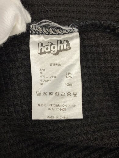 商品画像：WAFFLE POLO SHIRT/L/コットン/BLK/無地 4