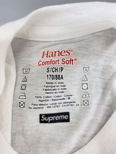 商品画像：Tシャツ/S/コットン/WHT/無地 3