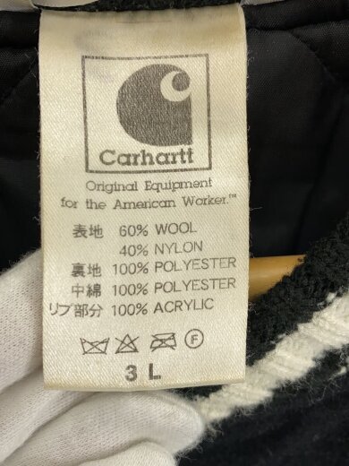 商品画像：スタジャン/3L/ウール/BLK/ 3