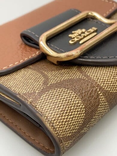 商品画像：スモールモーガンウォレット/レザー/CML/レディース/CF472/カラーブロックシグネチャーキャンバス 8