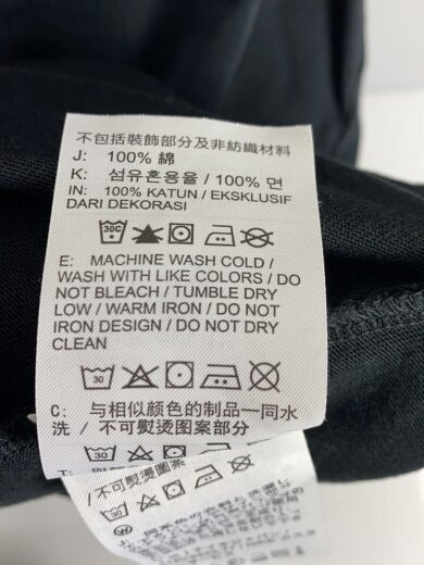 商品画像：Tシャツ/XXL/コットン/BLK 4