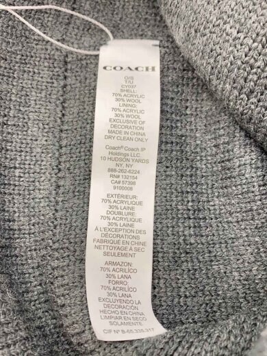 商品画像：ニットキャップ/--/アクリル/GRY/無地/レディース 4