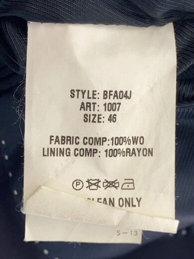 商品画像：スーツ/--/--/NVY/BFA04J 4