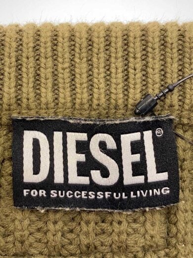 商品画像：ニット・セーター(厚手)/L/コットン/KHK/無地 3