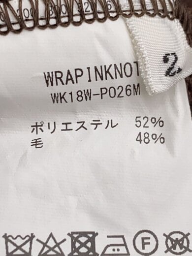 商品画像：ニット・セーター(薄手)/2/ポリエステル/BRW/無地/WK18W-P026M 5