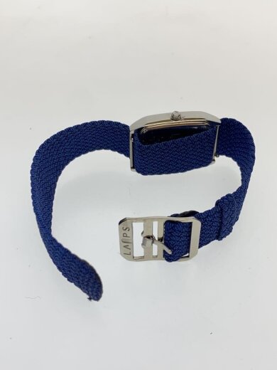 商品画像：LAPS/クォーツ腕時計/アナログ/ナイロン/BLU/NVY/ONNA-BUGEISHA 4