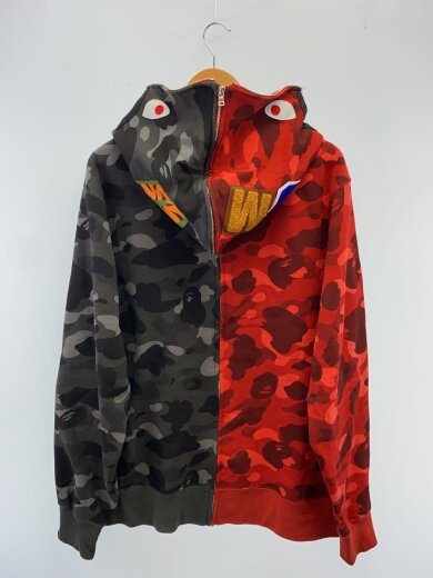 商品画像：ジップパーカー/XXL/レッド/カモフラ/001ZPK801001M 2