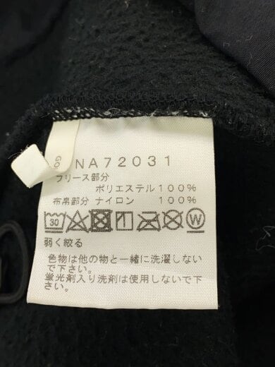 商品画像：フリースジャケット/L/ポリエステル/BLK/NA72031 4