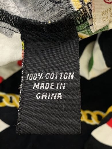 商品画像：半袖シャツ/L/コットン/BLK/総柄 4