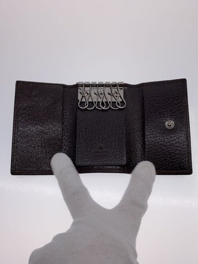 商品画像：キーケース_GGキャンバス/ステンレス/BRW/レディース// 4