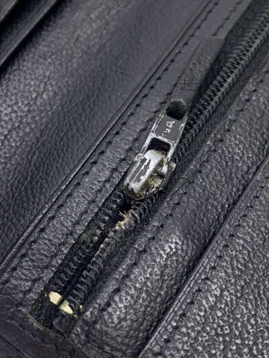 商品画像：2つ折り財布/レザー/BLK/メンズ// 7