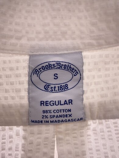 商品画像：シアサッカー/半袖シャツ/S/コットン/WHT 3