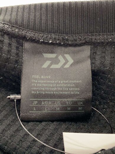 商品画像：長袖Tシャツ/L/ポリエステル/BLK/BE-38024 3