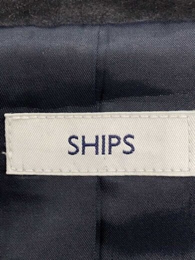 商品画像：レザージャケット・ブルゾン/M/山羊革/ネイビー/114-34-0007 3