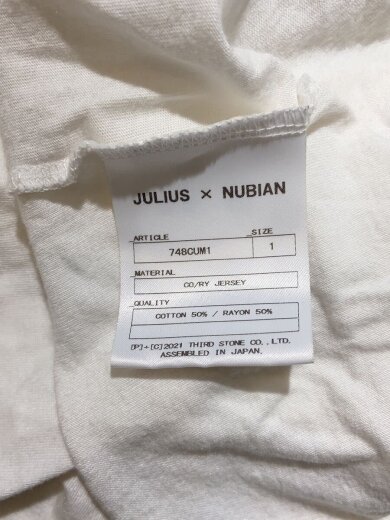 商品画像：Tシャツ/1/コットン/WHT/748CUM1 4