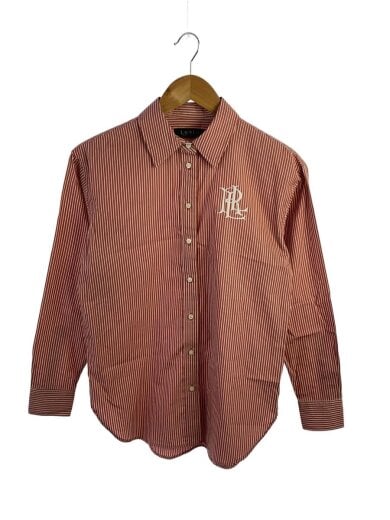商品画像：長袖シャツ/XS/コットン/レッド/ストライプ 1