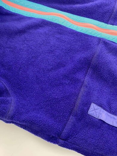 商品画像：ハーフジップフリーストップス/USA製/L/ポリエステル/パープル 8