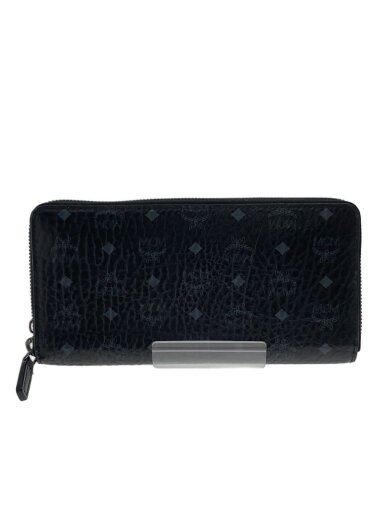 商品画像：長財布/レザー/ブラック/総柄/メンズ 1