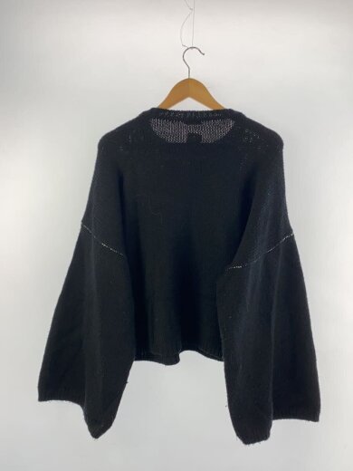 商品画像：ニット・セーター(厚手)/L/ウール/BLK/無地 2