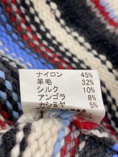 商品画像：ニット・セーター(厚手)/3/ナイロン/シルクカシミア/マルチカラー/ボーダー 4