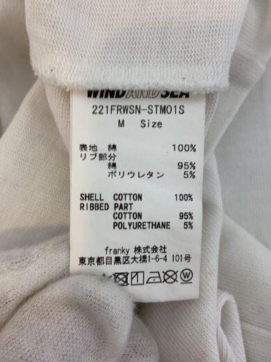 商品画像：Tシャツ/M/コットン/WHT/221frwsn-stm01s 5