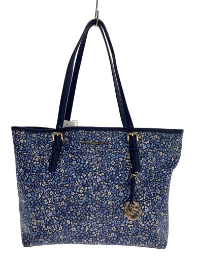 商品画像：トートバッグ/--/ネイビー/花柄 1