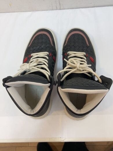 画像：BOTTEGA VENETAハイカットスニーカー/42/BLK3