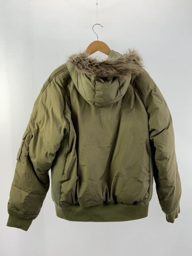 商品画像：ダウンジャケット/リップストップ/L/ポリエステル/カーキ 2