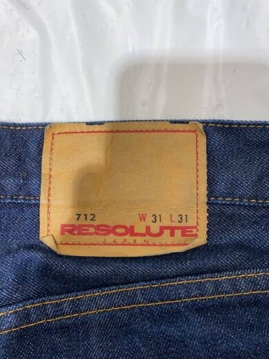画像：RESOLUTEストレートパンツ/31/デニム/NVY/7125
