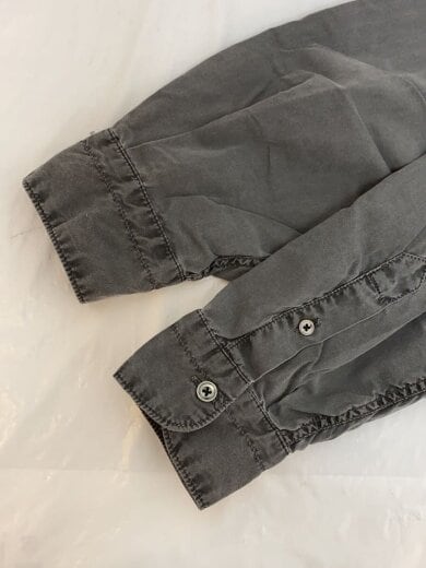 商品画像：COTTON BROAD CHARCOAL DYED LS SHIRT/コットン/グレー/HB-S3302 5