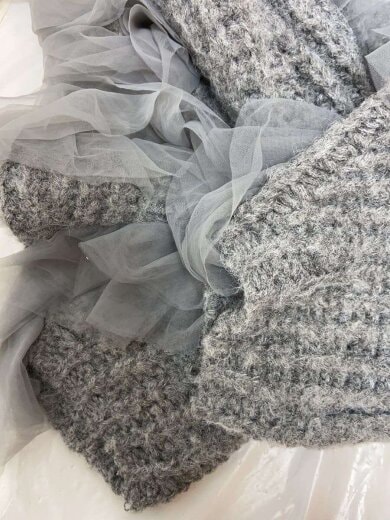 商品画像：ニット・セーター(厚手)/FREE/ポリエステル/GRY/CHS1052505A0004 6