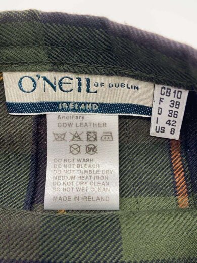 商品画像：スカート/--/ウール/グリーン/チェック/IR-003// 4