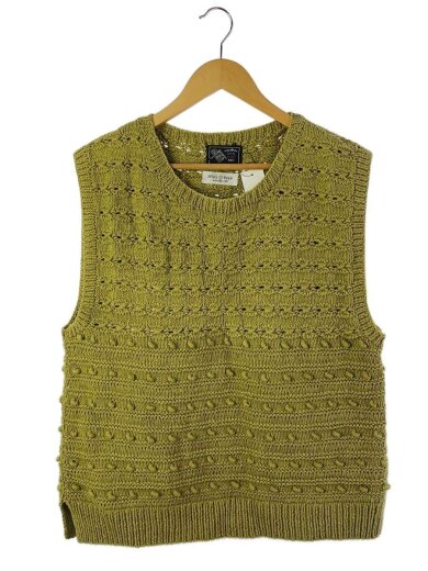 商品画像：ニットベスト(厚手)/FREE/コットン/GRN 1