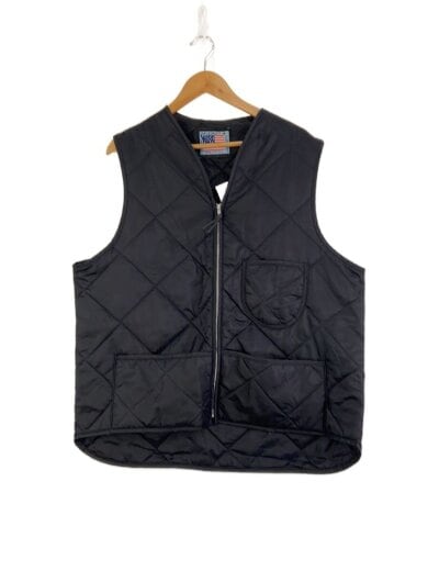 商品画像：キルティングベスト/L/--/ブラック 1