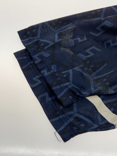 商品画像：90s/カットソー/スコットランド代表/ポリエステル/NVY/総柄 5