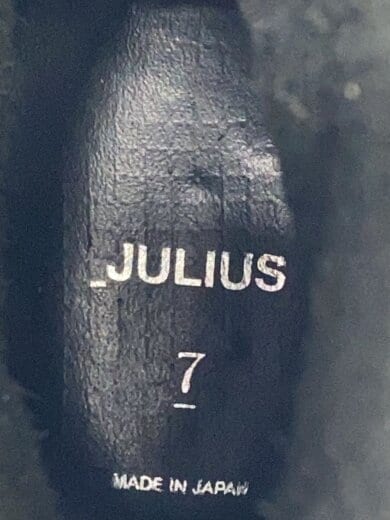 画像：JULIUSバインドブーツ/1/BLK/レザー5