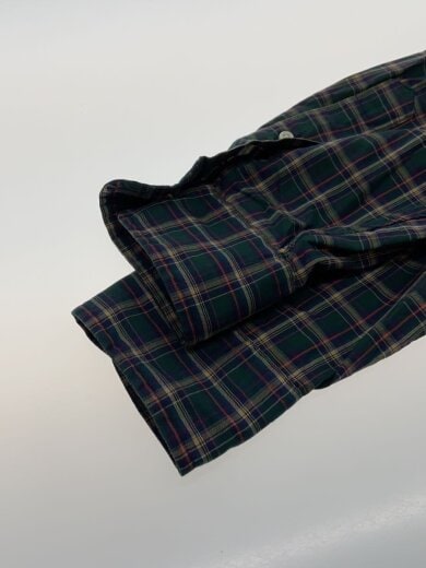 商品画像：長袖シャツ/M/コットン/GRN/チェック 5