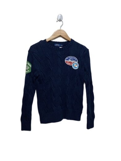 商品画像：ニット・セーター(厚手)/XS/ウール/NVY 1