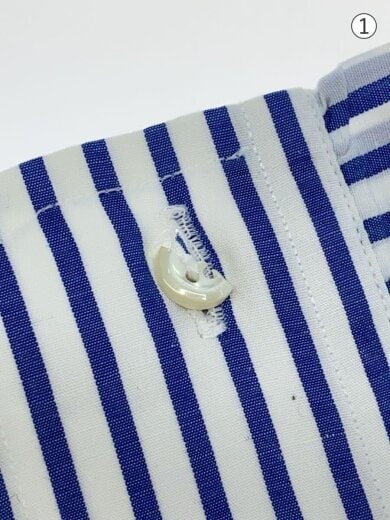 商品画像：長袖シャツ/15/コットン/BLU/ストライプ// 5