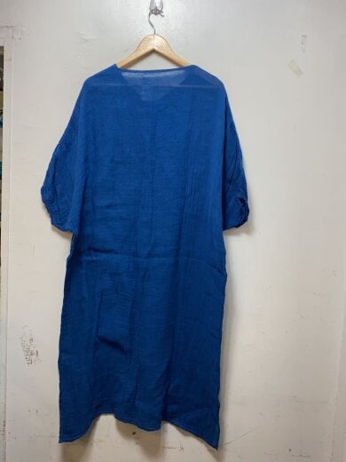 商品画像：半袖ワンピース/FREE/コットン/ブルー/無地/BEZ1021609A0012 2