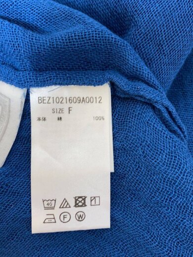 商品画像：半袖ワンピース/FREE/コットン/ブルー/無地/BEZ1021609A0012 4