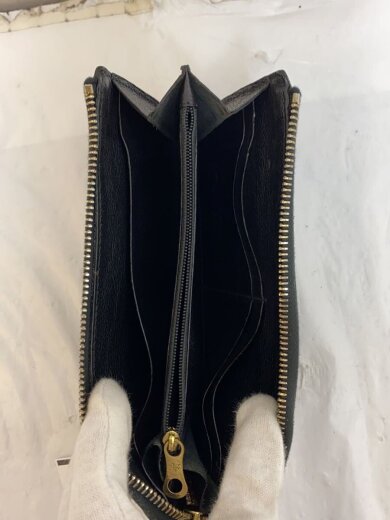 商品画像：長財布/レザー/ブラック/メンズ// 4