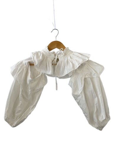 商品画像：付け襟/Holder blouse white/７分袖ブラウス/--/コットン/WHT// 1