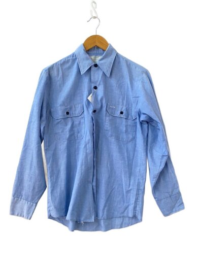 商品画像：Perma prest /長袖シャツ/--/コットン/BLU/無地// 1