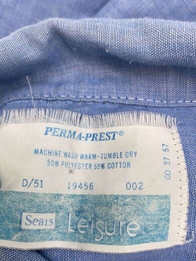 商品画像：Perma prest /長袖シャツ/--/コットン/BLU/無地// 4