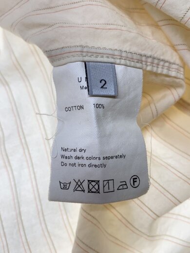 商品画像：長袖シャツ/2/コットン/BEG/ストライプ/US2211// 4