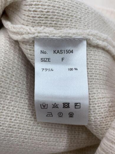 画像：Kastaneカーディガン(厚手)/FREE/アクリル/CRM/無地/KAS15044